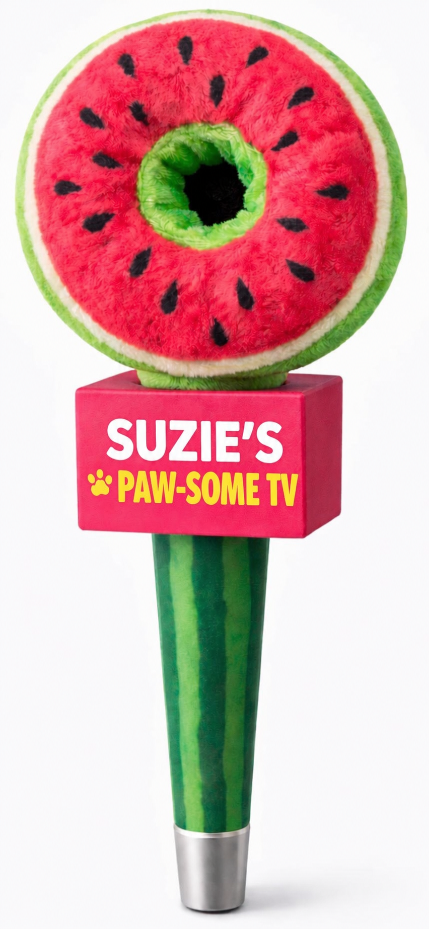 Watermelon microphone artwork for SUZIE’S PAW-SOME TV